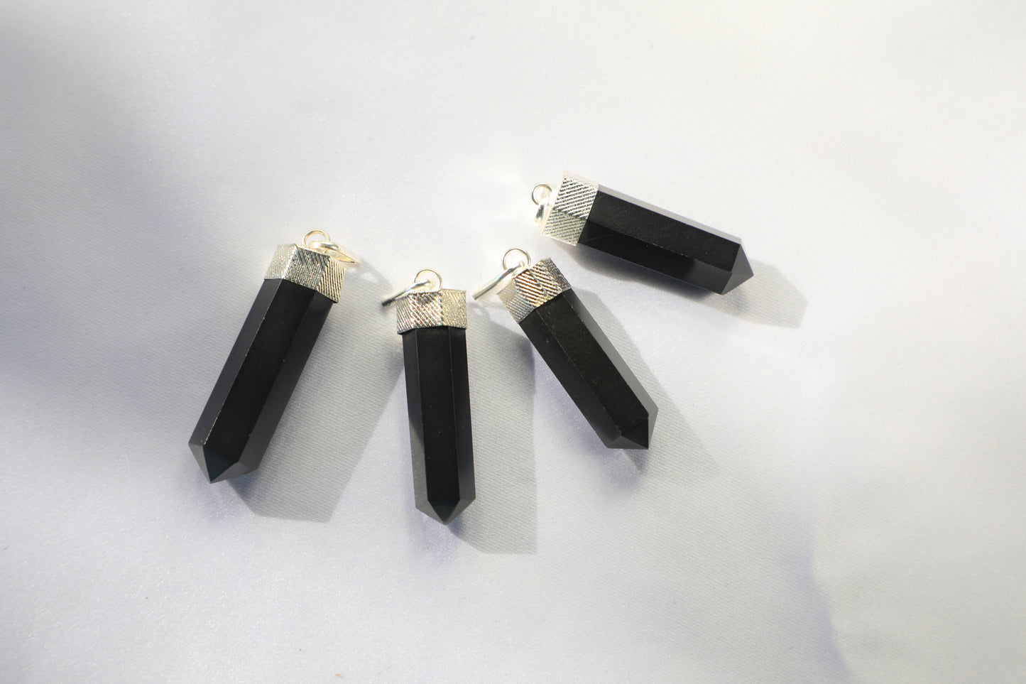 Black Tourmaline Pencil Pendant