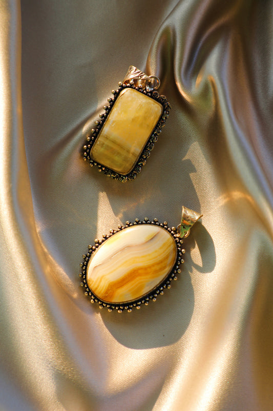 Yellow Calcite Pendant