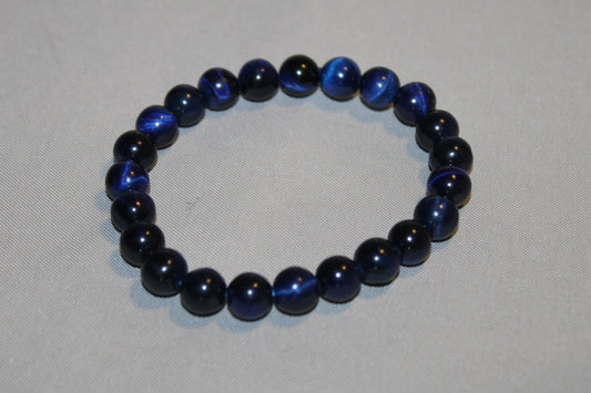 Blue Tigers Eye Bracelet (Dyed)