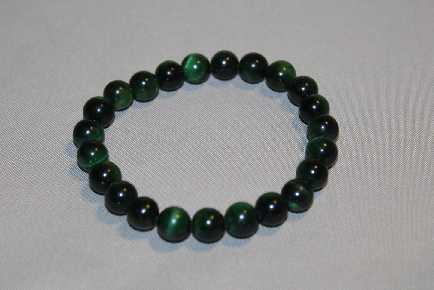 Green Tigers Eye Bracelet (Dyed)